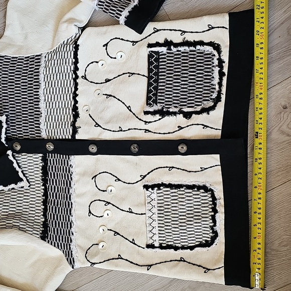Vintage Yak Magik Silk Boho Art To Wear Jacket Embroidered Applique, Med - Picture 10 of 17